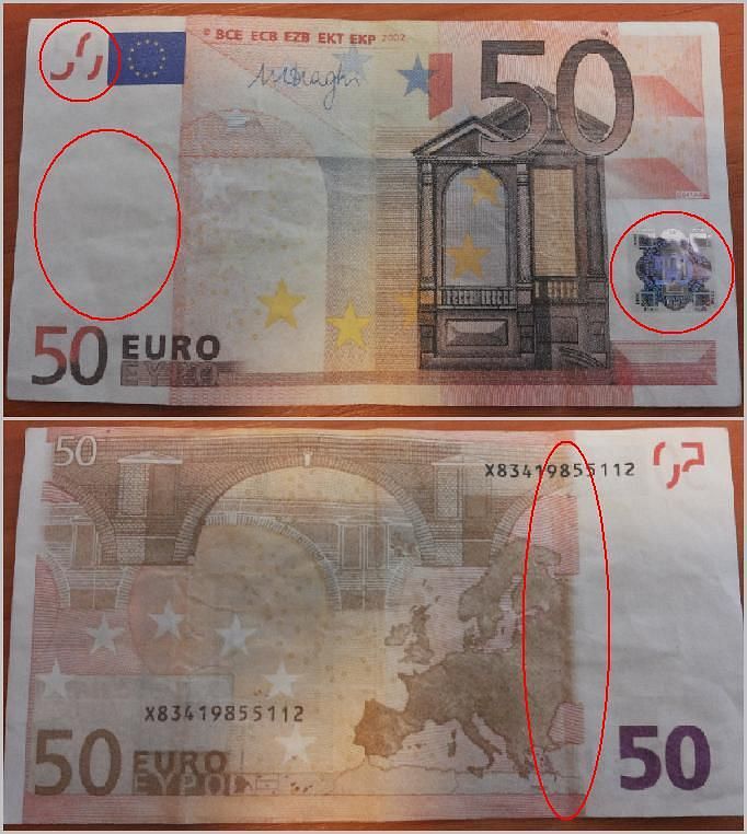 Как отличить евро. 50 Евро купюра. 50 Евро купюра 2002. 50 Евро подлинность. 50 Евро купюра признаки подлинности.